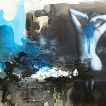 Malarstwo zatytułowany „after the shower” autorstwa Cosmin Vaida, Oryginalna praca, Olej