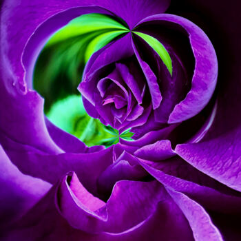 Arte digital titulada "Purple Virgin" por Cosmophonique, Obra de arte original, Pintura Digital