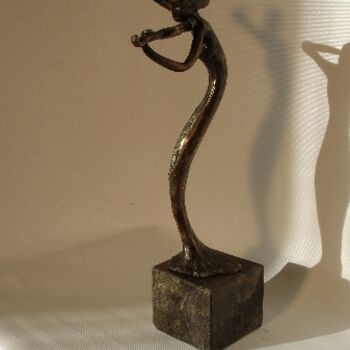 Sculpture intitulée "violiste 2" par N.C.J. Stam, Œuvre d'art originale, Coulage