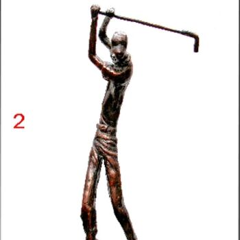 "golfplayer" başlıklı Heykel N.C.J. Stam tarafından, Orijinal sanat, Döküm