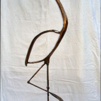 Skulptur mit dem Titel "stork fantasy" von N.C.J. Stam, Original-Kunstwerk, Giesserei