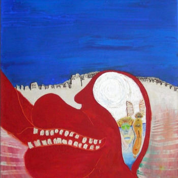 Pittura intitolato "“Time passes so fas…" da Costis Triantafyllou, Opera d'arte originale, Acrilico