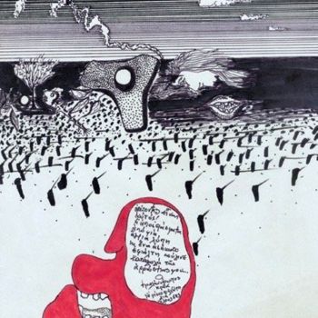 Rysunek zatytułowany „“This is the Horizo…” autorstwa Costis Triantafyllou, Oryginalna praca, Atrament