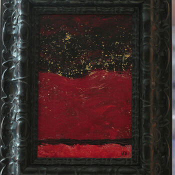 Painting titled "Huile LEO" by Coté Cadres, Original Artwork, Oil Mounted on Wood Stretcher frame