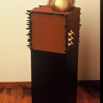 Sculpture titled "sacred" by Suzanne Waters, Original Artwork, Bronze