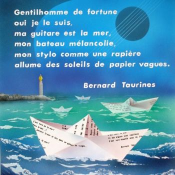 Peinture intitulée "B. Taurines" par Jean-Claude Courdil, Œuvre d'art originale