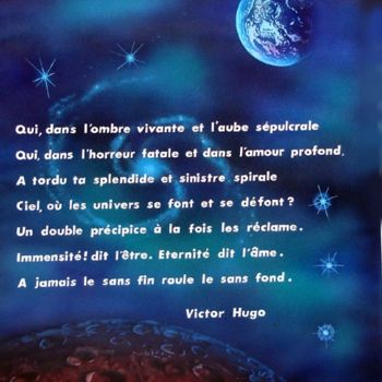 Ζωγραφική με τίτλο "Victor Hugo" από Jean-Claude Courdil, Αυθεντικά έργα τέχνης