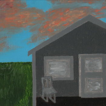 Painting titled "Deserted Peace" by Courtney Wilde, Original Artwork