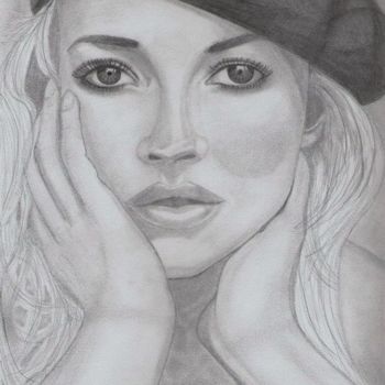 Drawing titled "Kate" by Courtney Wilde, Original Artwork