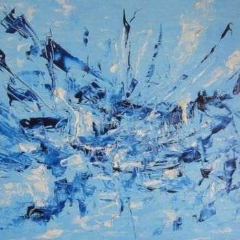 Malerei mit dem Titel "Grand Bleu" von Jean Pierre Coussaert, Original-Kunstwerk
