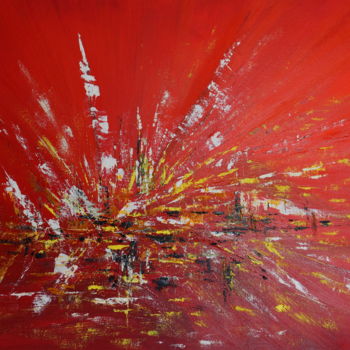 Painting titled "Explosion" by Jean Pierre Coussaert, Original Artwork