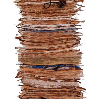 Текстильное искусство под названием "Tissage Mural 2101" - Patricia Levalois, Подлинное произведение искусства, гобелен