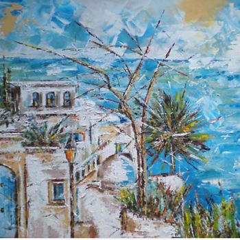 Peinture intitulée "La Tunisie" par Laurence Senelonge, Œuvre d'art originale