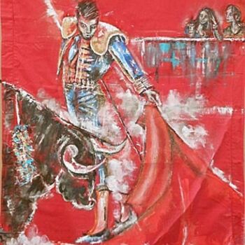 Painting titled "El Matador" by Laurence Senelonge, Original Artwork