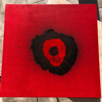 Painting titled "Coquelicot" by Valérie Coutret, Original Artwork