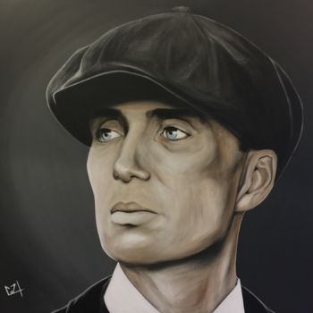 Peinture intitulée "Peaky Blinders" par Christophe Couzy, Œuvre d'art originale, Acrylique