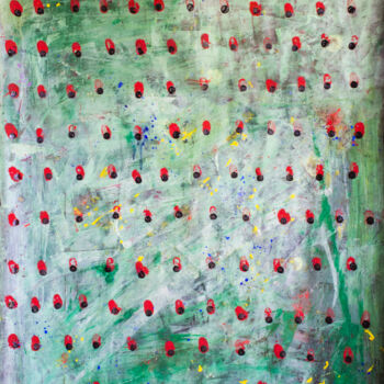 Malerei mit dem Titel "Dot 031" von Covadonga Castro, Original-Kunstwerk, Acryl