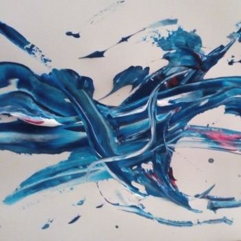 Malerei mit dem Titel "Abstract infinity" von Coyote Shah, Original-Kunstwerk, Acryl