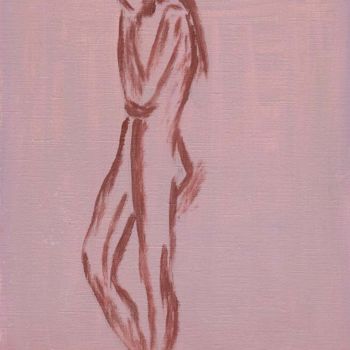 Painting titled "Silhouette" by Colette Pennarun, Original Artwork, Oil