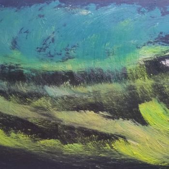 Peinture intitulée "Waves - Interprétat…" par Colette Pennarun, Œuvre d'art originale, Huile
