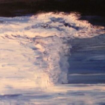 Malarstwo zatytułowany „Volcan Chilien Puye…” autorstwa Colette Pennarun, Oryginalna praca, Olej