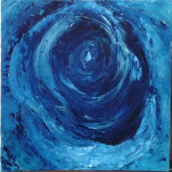 绘画 标题为“Rose bleue n°4 ( sé…” 由Colette Pennarun, 原创艺术品, 油