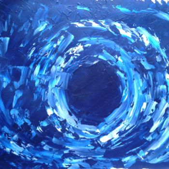 Peinture intitulée "Blackhole Inspirati…" par Colette Pennarun, Œuvre d'art originale, Huile