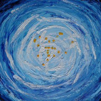 Painting titled "Star formation - Mo…" by Colette Pennarun, Original Artwork, Oil