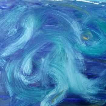 Pintura intitulada "Swirling Winds - 47…" por Colette Pennarun, Obras de arte originais, Óleo