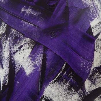 Painting titled "Violet" by William Birdwell, Original Artwork, Oil Mounted on Wood Stretcher frame