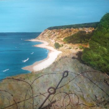 Painting titled "The Wire that still…" by Roachie - The Gallipoli Artist, Original Artwork, Acrylic
