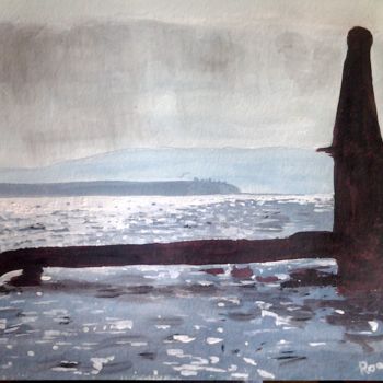 Painting titled "The Loch Ness Monst…" by Roachie - The Gallipoli Artist, Original Artwork, Acrylic