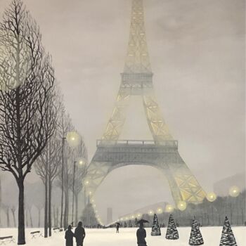 "Winter In Paris" başlıklı Tablo Craig Willms tarafından, Orijinal sanat, Akrilik