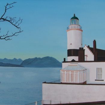 Painting titled "Cloch Lighthouse" by Craig Willms, Original Artwork