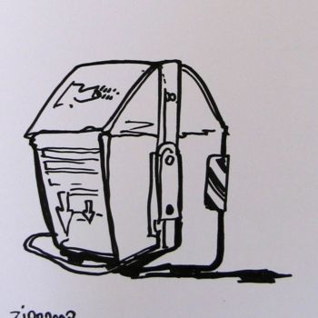 Drawing titled "Brunswick Bin" by Jefferson Zipp, Original Artwork