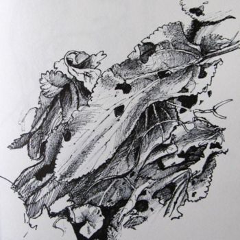 Rysunek zatytułowany „Leaves” autorstwa Jefferson Zipp, Oryginalna praca