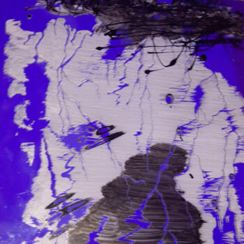 Peinture intitulée "" La foudre "" par Crakerblackblack, Œuvre d'art originale, Gravure