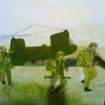 Painting titled "troops" by Mary Hambleton/Nutt, Original Artwork
