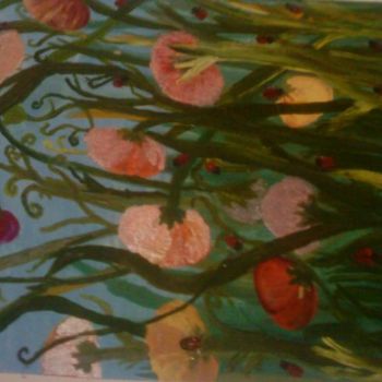 Painting titled "sweet peas the flow…" by Mary Hambleton/Nutt, Original Artwork