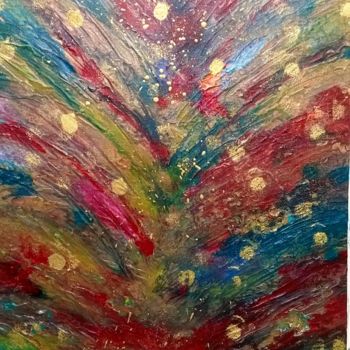 Painting titled "Corolle" by Crealys, Original Artwork, Acrylic