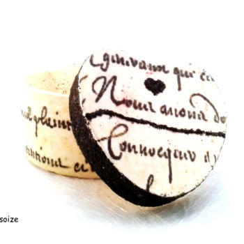 Design intitulée "boite à bijoux cœur…" par Creasoize, Œuvre d'art originale, Accessoires