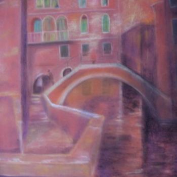 Pintura intitulada "Venise" por Annie Ducreux, Obras de arte originais, Óleo