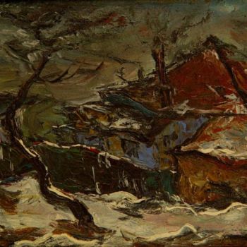 Malerei mit dem Titel "Chisinaul Vechi" von Andrei Semyonov, Original-Kunstwerk