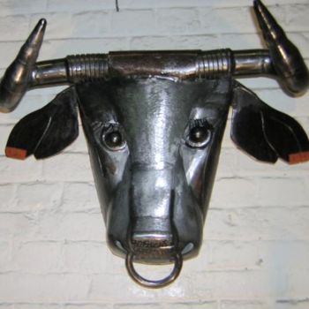 Escultura titulada "vache" por Pab, Obra de arte original