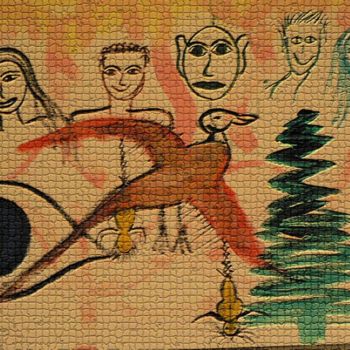 "Psycotic Vision" başlıklı Tablo Sandeep Gupta tarafından, Orijinal sanat