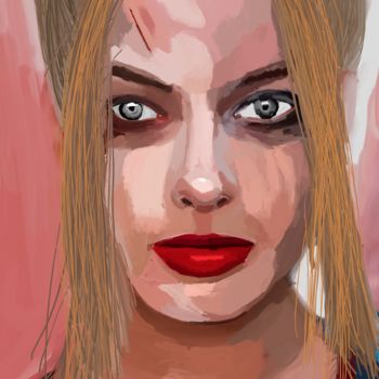 Digital Arts titled "Harley Quinn /Харли…" by Vladimir Kononenko, Original Artwork, Digital Painting