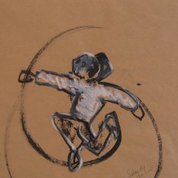 Painting titled "taijiquan 6" by Solenne Roy, Original Artwork