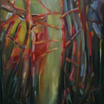 Pintura intitulada "ramos altos" por Maria Crespo, Obras de arte originais, Óleo