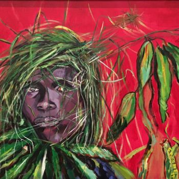 Peinture intitulée "Burundi" par Corbyn Rhodes, Œuvre d'art originale, Acrylique