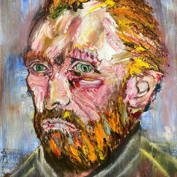 Pittura intitolato "Van Gogh, All Thing…" da Corbyn Rhodes, Opera d'arte originale, Olio